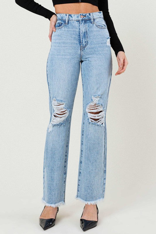 Emily Distressed Jeans - iamericaverret