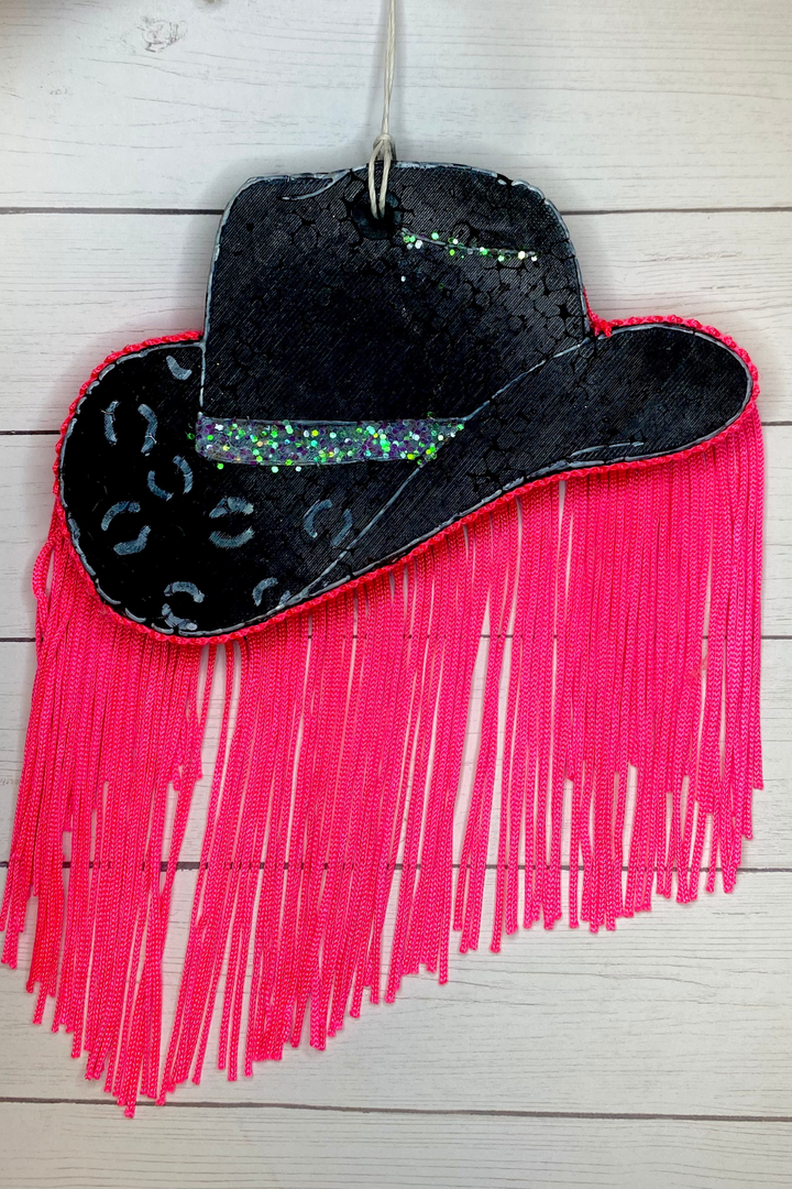 Black Cowboy Hat Car Freshie - iamericaverret