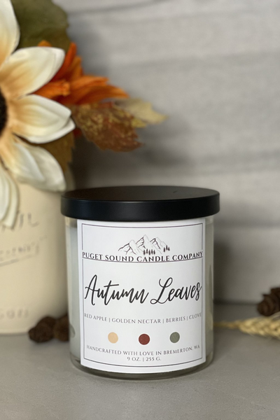 Autumn Leaves | 9 oz. Handcrafted Candle - iamericaverret