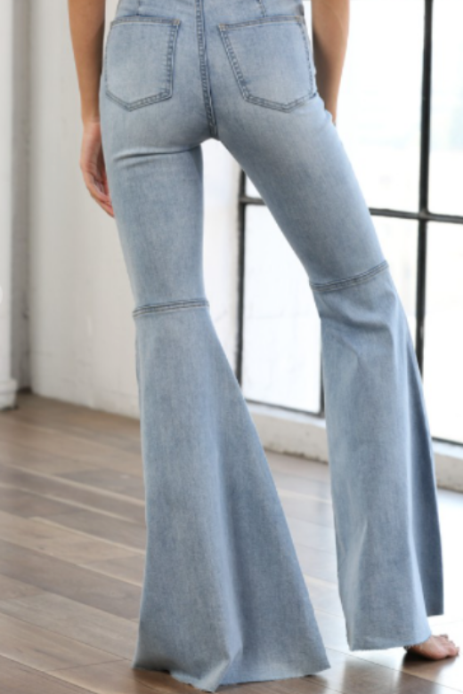 Super Flare Light Denim Jeans - iamericaverret