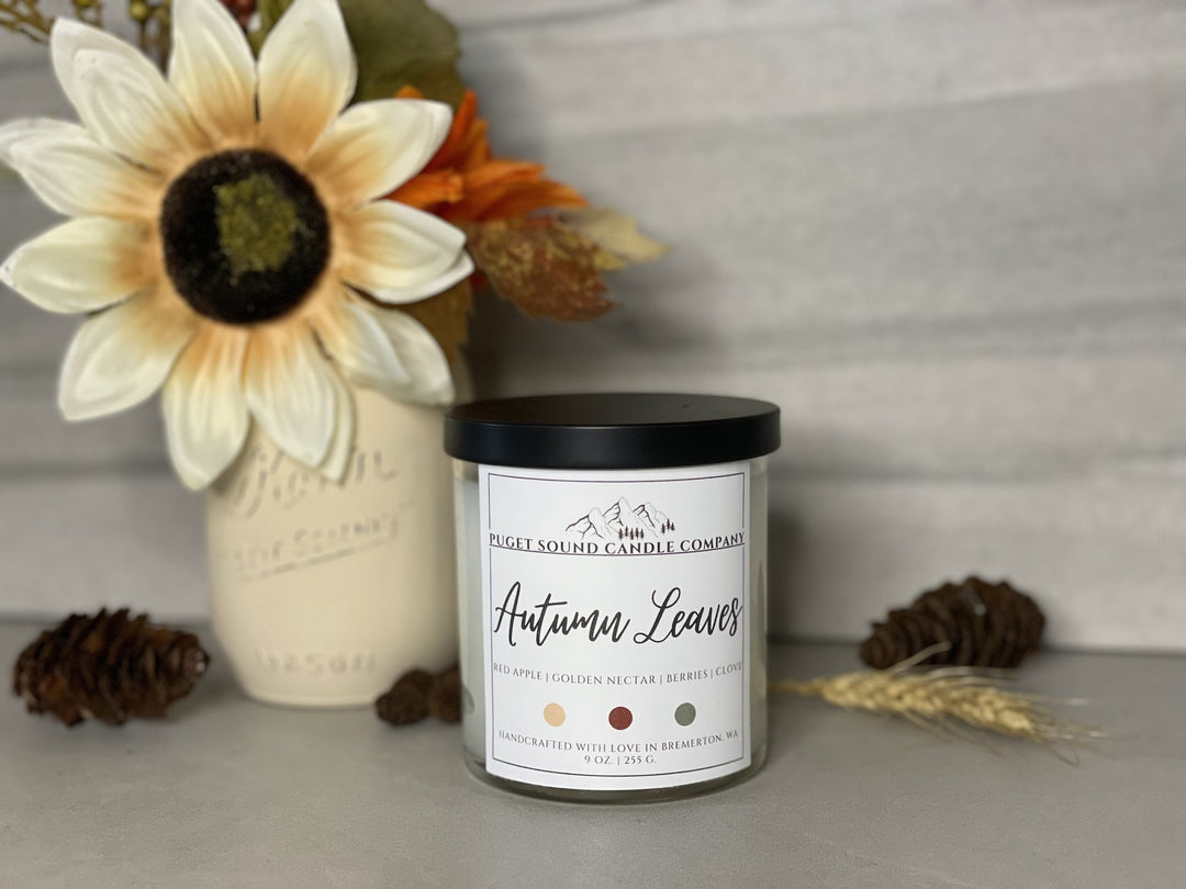 Autumn Leaves | 9 oz. Handcrafted Candle - iamericaverret